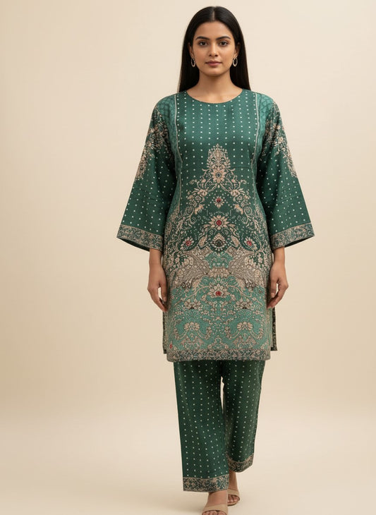 Emerald Elegance Co-ord Set