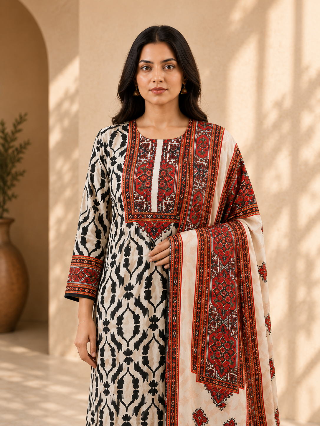 Crimson Muse 3-Piece Suit Set