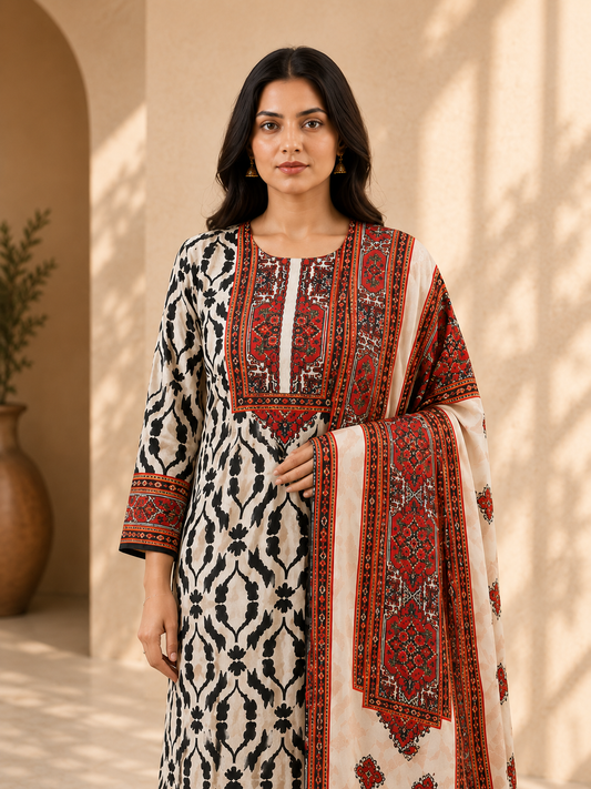 Crimson Muse 3-Piece Suit Set