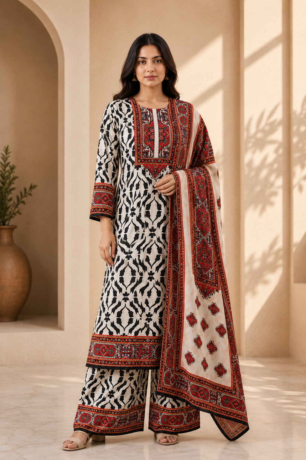 Crimson Muse 3-Piece Suit Set