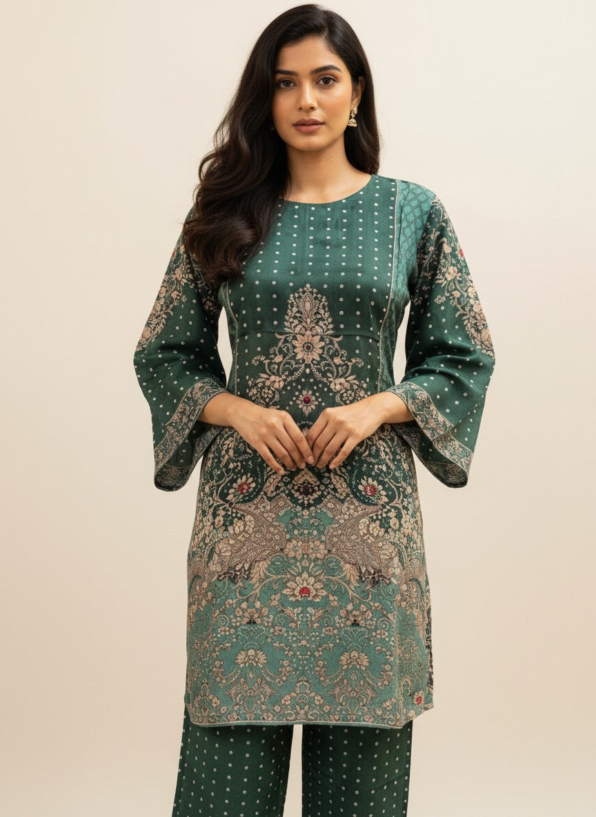 Emerald Elegance Co-ord Set