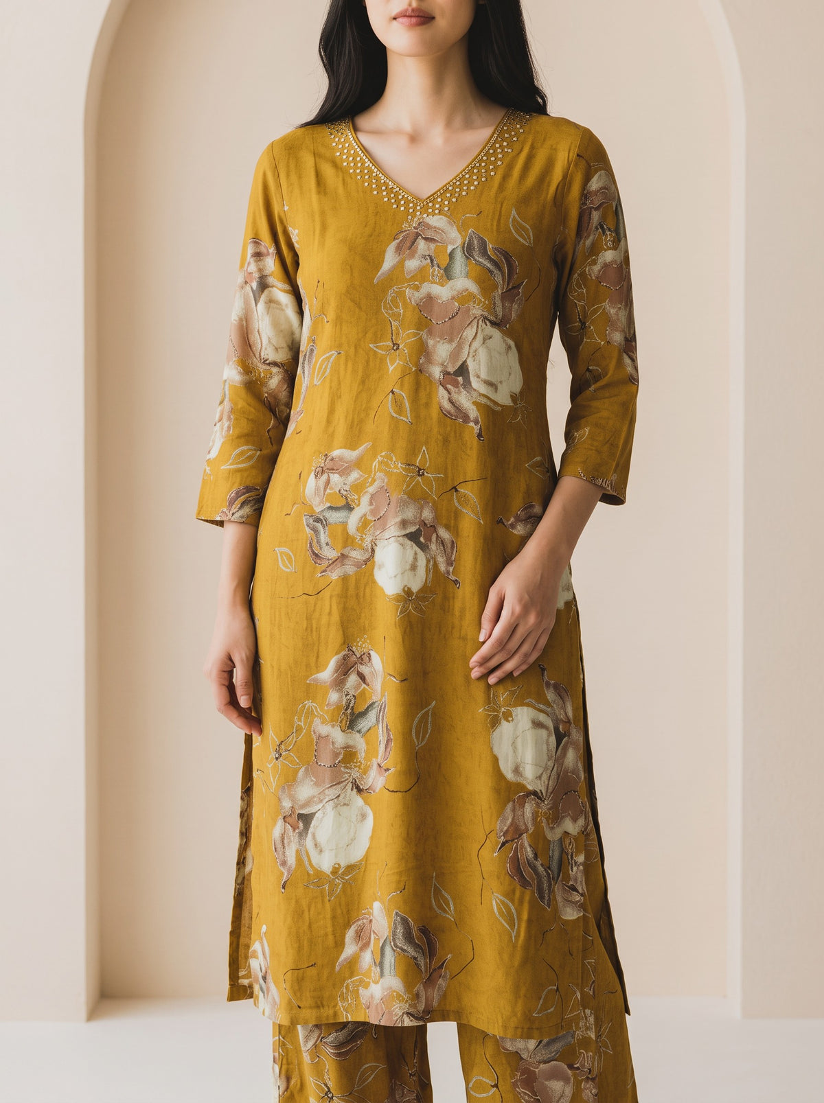 Mustard Bloom Co-ord Set